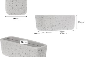 Dekodose 150x50x50 mm aus Zement-bildabmessungen