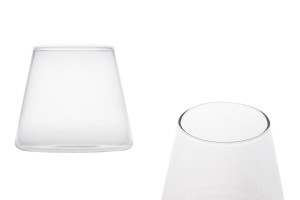 Barattolo decorativo in vetro per candele 90x80 mm