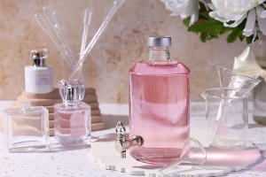 Glasflasche 1000 ml für Parfums mit Halterung für einen Flaschenhahn (wählen Sie den Wasserhahn aus dem Zubehör)*-4