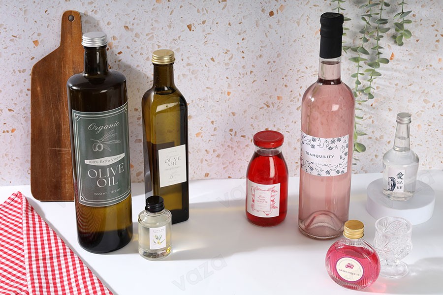 Bouteille en verre 500 ml Dorica avec bec verseur PP 31,5 - 50 pcs-photo_groupe