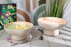 Plat en céramique pour bougies 280x120 mm-3