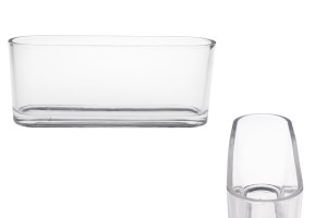 Pot décoratif en verre transparent 300x80x120 mm pour bougie-εικόνα_προϊοντική