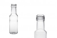 Transparent 100ml wine and spirit glass bottle