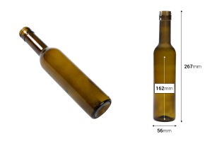 Glasflasche 375 ml UVAG mit Ausgießer PP 31,5 - 36 Stk-εικόνα_διαστάσεις
