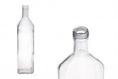Γυάλινο μπουκάλι 1000 ml διάφανο Marasca με στόμιο PP 31.5 - 20 τμχ
