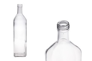 Bouteille en verre transparent 1000 ml Marasca PP 31.5 - 20 pcs