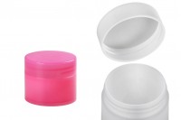 Pot à double fond en plastique de 10ml avec joint intérieur sur le couvercle - 12 pcs