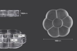 Schmuckkästchen mit 7 Plätzen für Kosmetik-εικόνα_διαστάσεις