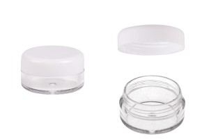 Transparente Acryl- Cremedose mit weißem Deckel 5ml-εικόνα_προϊοντική