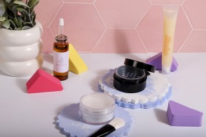 Pot en acrylique de 30ml avec tamis pour poudre et produits cosmétiques - 12 pcs-3
