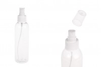Bouteille PET de 180 ml avec vaporisateur pour les matières huileuses légères en lot de 12 pièces
