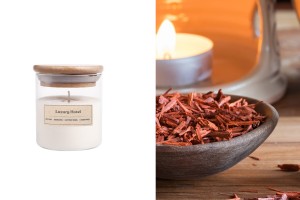 Luxury Hotel Bougie de soja aromatique avec mèche en coton (110gr)-εικόνα_προϊοντική