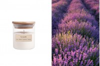 Lavender aromatic soy candle with wooden wick (110gr)