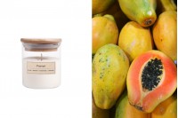 Papaya aromatic soy candle with wooden wick (110gr)