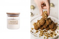 Melomakarono Aromatic soy candle with cotton wick (110gr)