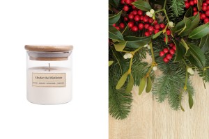 Under the Mistletoe Duftende Sojakerze mit Holzdocht (110 gr)-εικόνα_προϊοντική