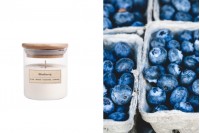 Blueberry Aromatic soy candle with cotton wick (110gr)