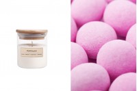 Bubblegum Aromatic soy candle with cotton wick (110gr)