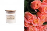 Rose Aromatic soy candle with cotton wick (110gr)