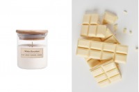 White Chocolate Aromatic soy candle with cotton wick (110gr)