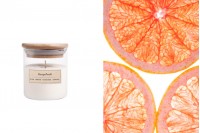 Grapefruit Aromatic soy candle with cotton wick (110gr)