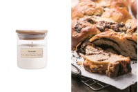Tsoureki Candela aromatica di soia con stoppino in legno (110gr)