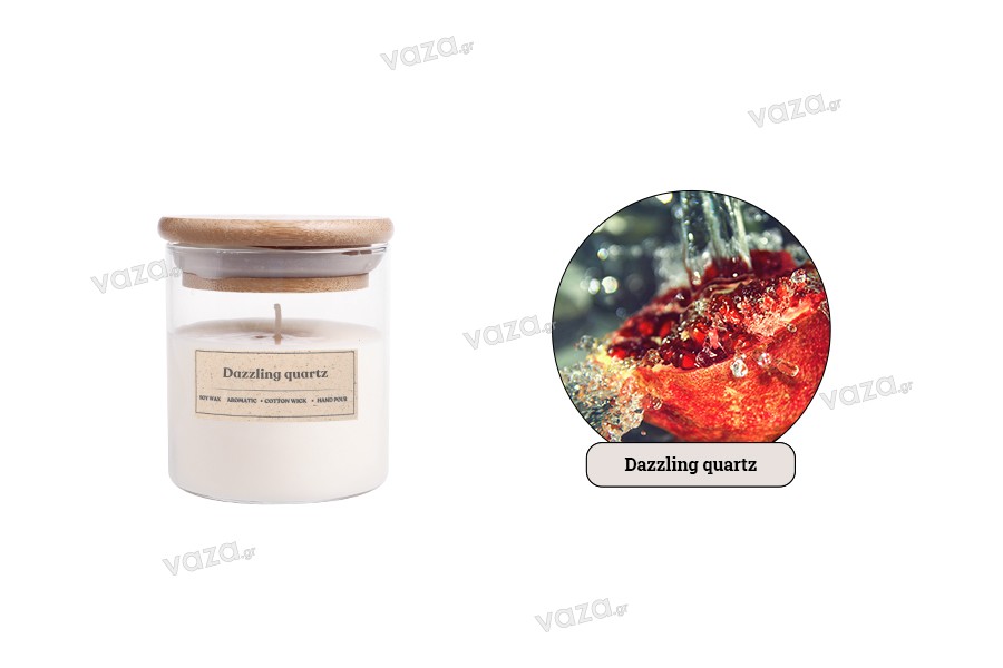 Dazzling quartz αρωματικό κερί σόγιας με βαμβακερό φυτίλι (110gr)