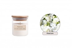 Floral Love Aromatic soy candle with cotton wick (110gr)