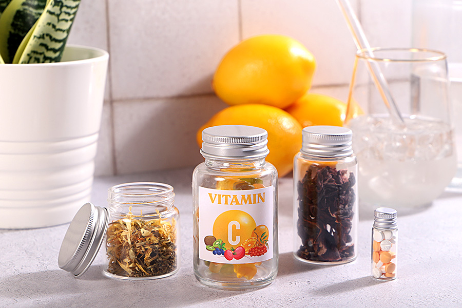 Flacon en verre de 4 ml avec bouchon en aluminium - lot de 12 pièces Flacon en verre de 4 ml avec bouchon en aluminium - lot de 12 pièces