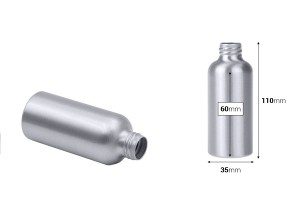 Aluminium Flasche 60 ml in einer Packung mit 12 Stücken-εικόνα_διαστάσεις