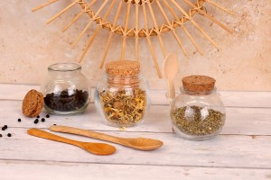 Rundes Glas 110 ml 66x69 mm mit Spitzkorken-εικόνα_σύνθεση