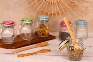 Drahtbügelglas 100 ml 84,5x53,5 mm - 12 Stücke mix Farben-εικόνα_σύνθεση