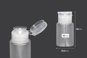 Flacon en plastique 100 ml avec distributeur à pompe pour acétone - 12 pcs-2