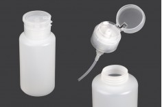 Πλαστικό μπουκάλι 200 ml με αντλία pumper για ασετόν - 12 τμχ
