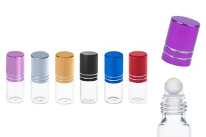 Flacon roll-on en verre de 3 ml en couleurs différentes-εικόνα_προϊοντική