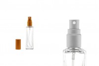 20 ml glass bottle with spray and cap in silver or gold MAT (PP 15) - 12pcs