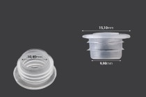 Tappo in plastica trasparente per bottiglie da oli essenziali Tappo in plastica trasparente per bottiglie da oli essenziali