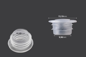 Tappo in plastica trasparente per bottiglie da oli essenziali-2
