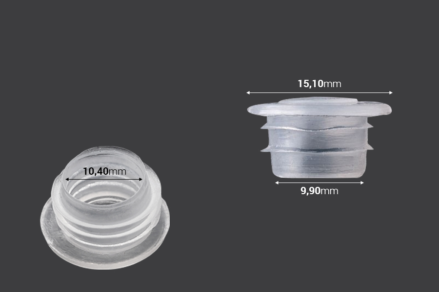 Tappo in plastica trasparente per bottiglie da oli essenziali Tappo in plastica trasparente per bottiglie da oli essenziali