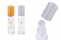 Roll on 10 ml glass with balloons, &quot;Mount Athos&quot; print and aluminum lid for churches - monasteries
