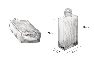Flacon de parfum rectangulaire avec des crépis de 30 ml (18/415)-2