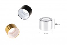 Aluminum cap - ring in different colors with inner stopper