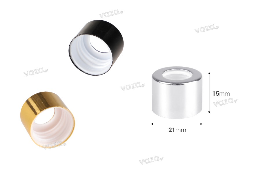 Aluminum cap - ring in different colors with inner stopper
