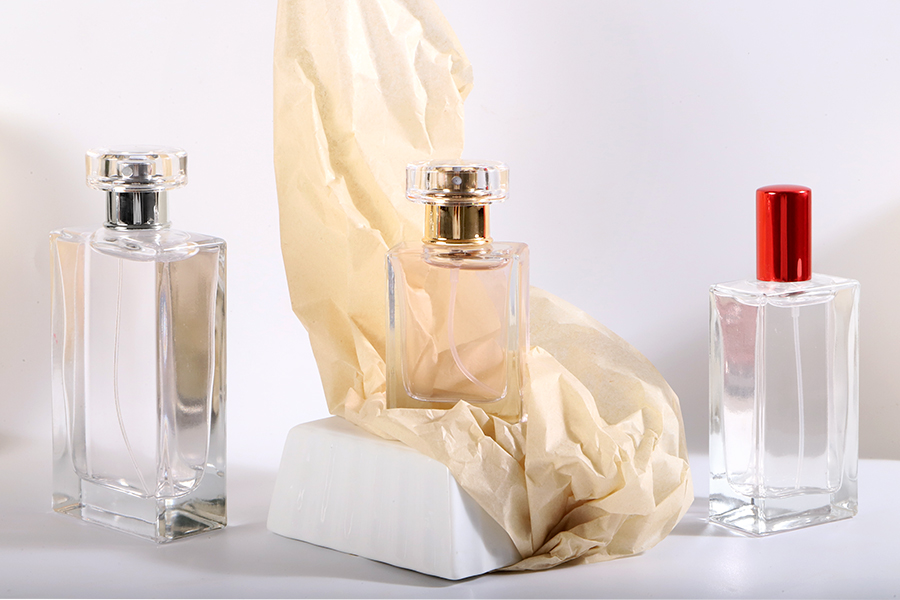 Perfume glass bottle 100 ml with crimp neck - 15 mm