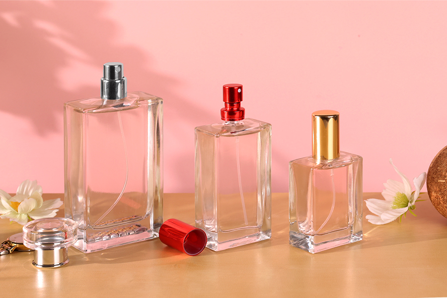 Perfume glass bottle 100 ml with crimp neck - 15 mm