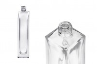 Parfümflasche 100 ml Glas mit quadratischem Körper 18/415