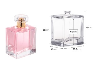 Flacon de parfum en verre 100 ml avec col à sertir 15 mm-εικόνα_διαστάσεις