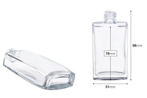 Parfüm Flakon 50 ml in einer besonderen Form 18/415-2