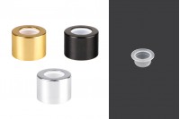 Aluminum cap - ring in different colors with inner stopper