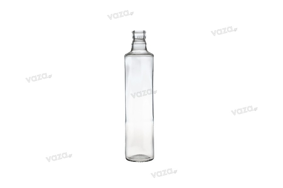 Bouteille transparente de 500 ml en verre